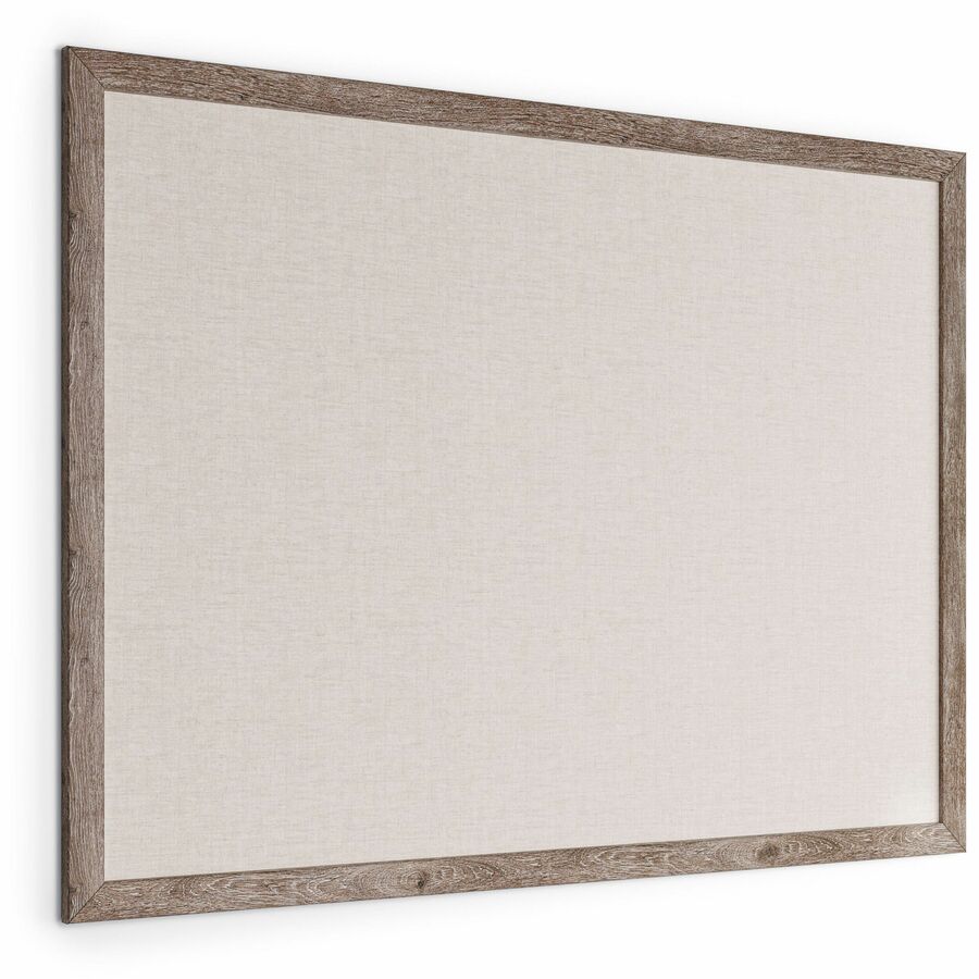 U Brands Linen Bulletin Board - 36" Board Height x 48" Board Width - Tan Linen Surface - 1 Each