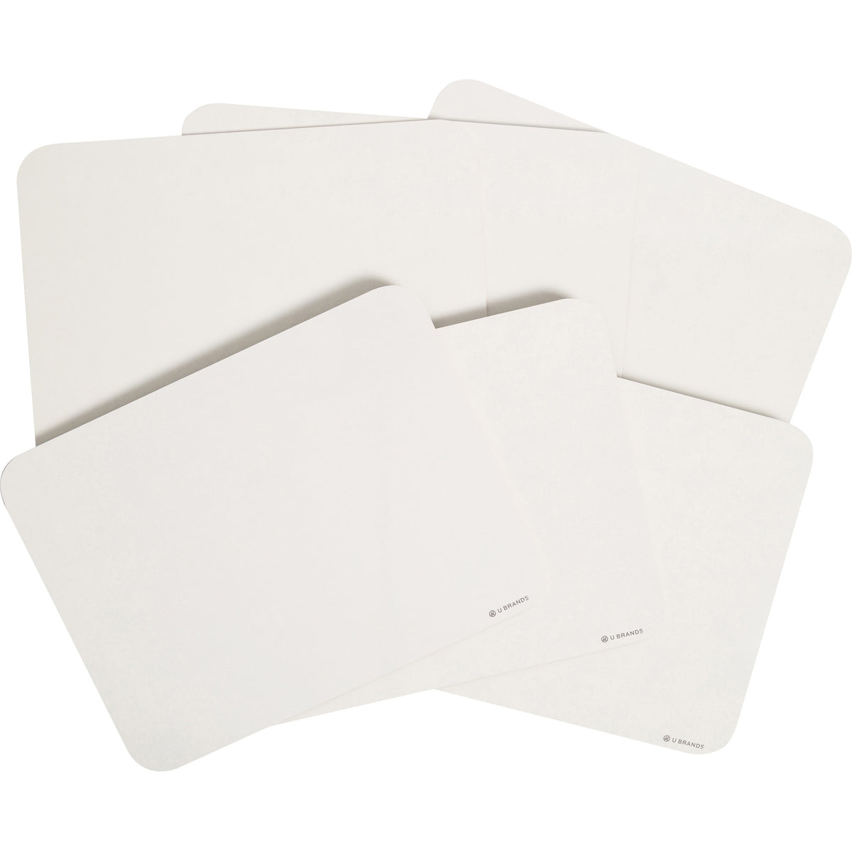 U Brands Single-Sided Dry-Erase Lap Board Value Pack - 12" (1 ft) Width x 9" (0.8 ft) Height - White Melamine Surface - 