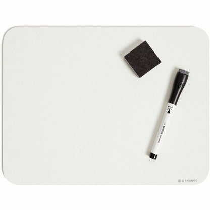 U Brands Single-Sided Dry-Erase Lap Board Value Pack - 12" (1 ft) Width x 9" (0.8 ft) Height - White Melamine Surface - 