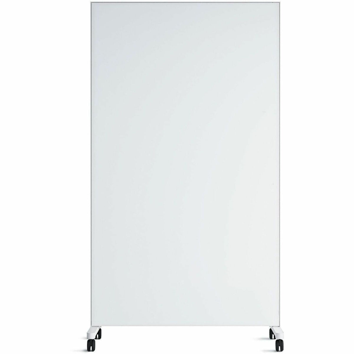 U Brands Double Sided Magnetic Glass Dry-Erase Mobile Floor Easel - 42" (3.5 ft) Width x 72" (6 ft) Height - Tempered Gl
