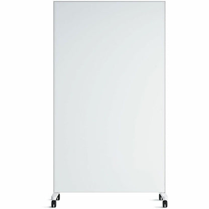 U Brands Double Sided Magnetic Glass Dry-Erase Mobile Floor Easel - 42" (3.5 ft) Width x 72" (6 ft) Height - Tempered Gl