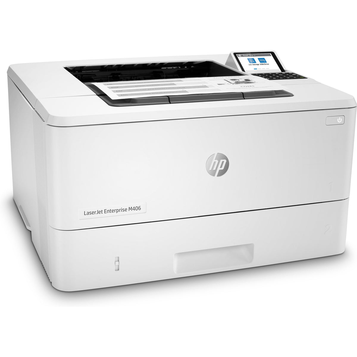 HP LaserJet Enterprise M406dn Desktop Laser Printer - Monochrome - 40 ppm Mono - 1200 x 1200 dpi Print - Automatic Duple