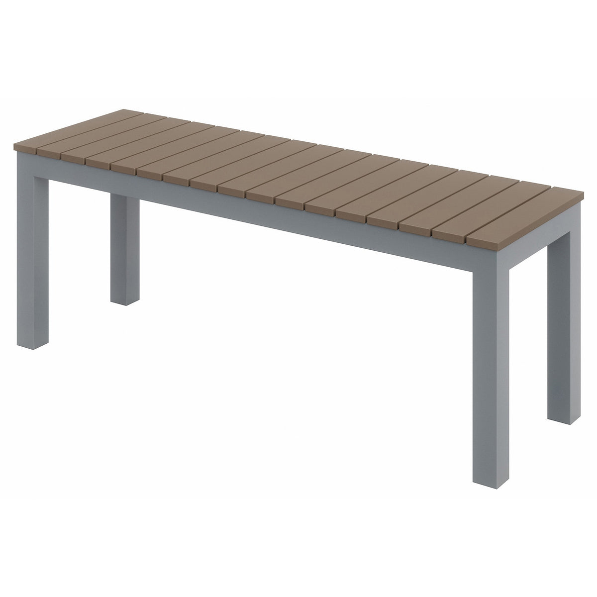 KFI Mocha Indoor/Outdoor Furniture - Synthetic Polymer Seat Material - Aluminum Frame Material - Mocha - 1 Each