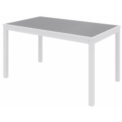 KFI Gray Indoor/Outdoor Furniture - Rectangle - 29" Height x 32" Width x 55" Depth - Gray Table Top - 1 Each