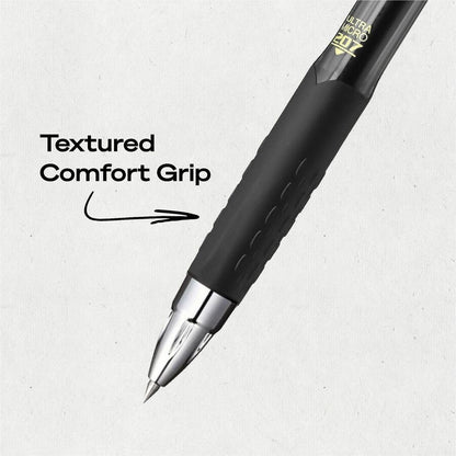 uniball™ 207 Gel Pen - Ultra Micro Conical Pen Point - Refillable - Retractable - Black Ink - Gel-based, Pigment-based -