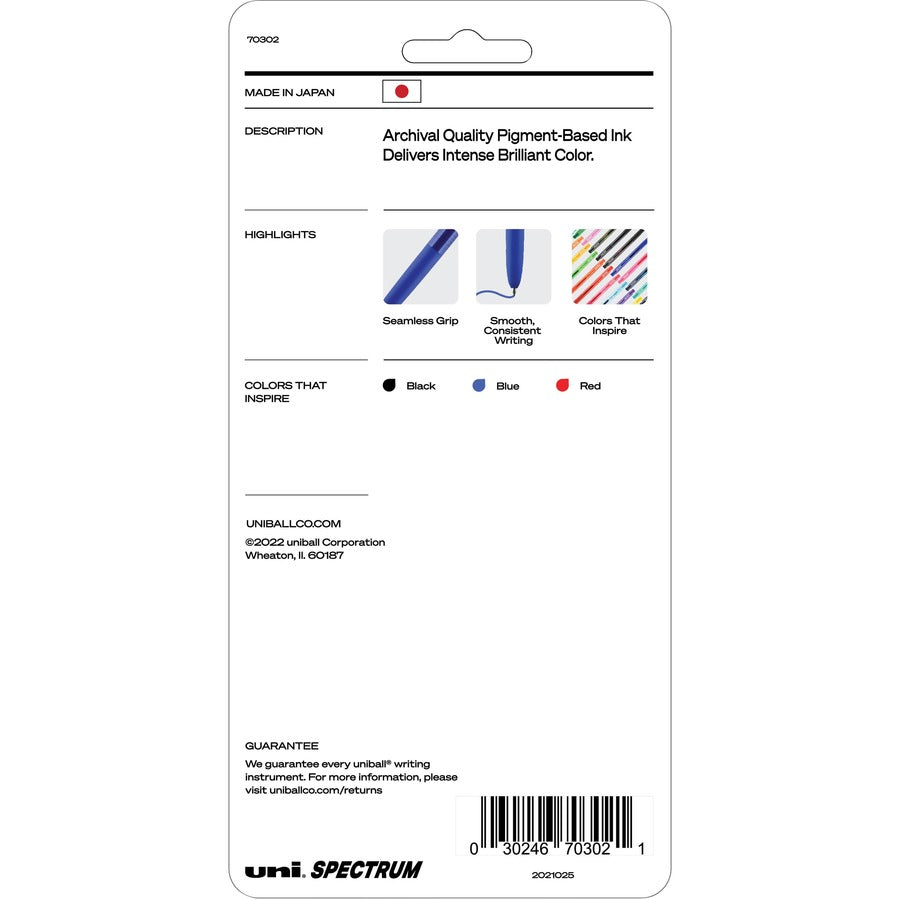 uniball™ Spectrum Gel Pen - 0.7 mm Medium Pen Point - Multi Ink - Gel-based - 4 / Pack