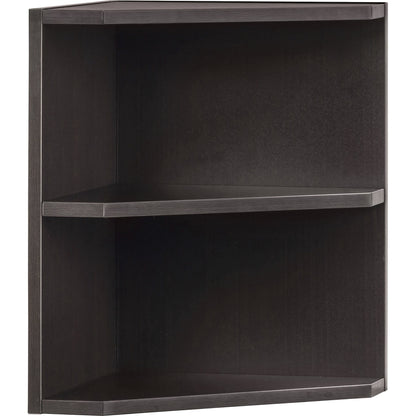 Safco Medina Mocha Laminate Office Unit - 20" Height x 15" Width x 15" Depth - 2 Shelve(s) - Beveled Edge - 1 Each