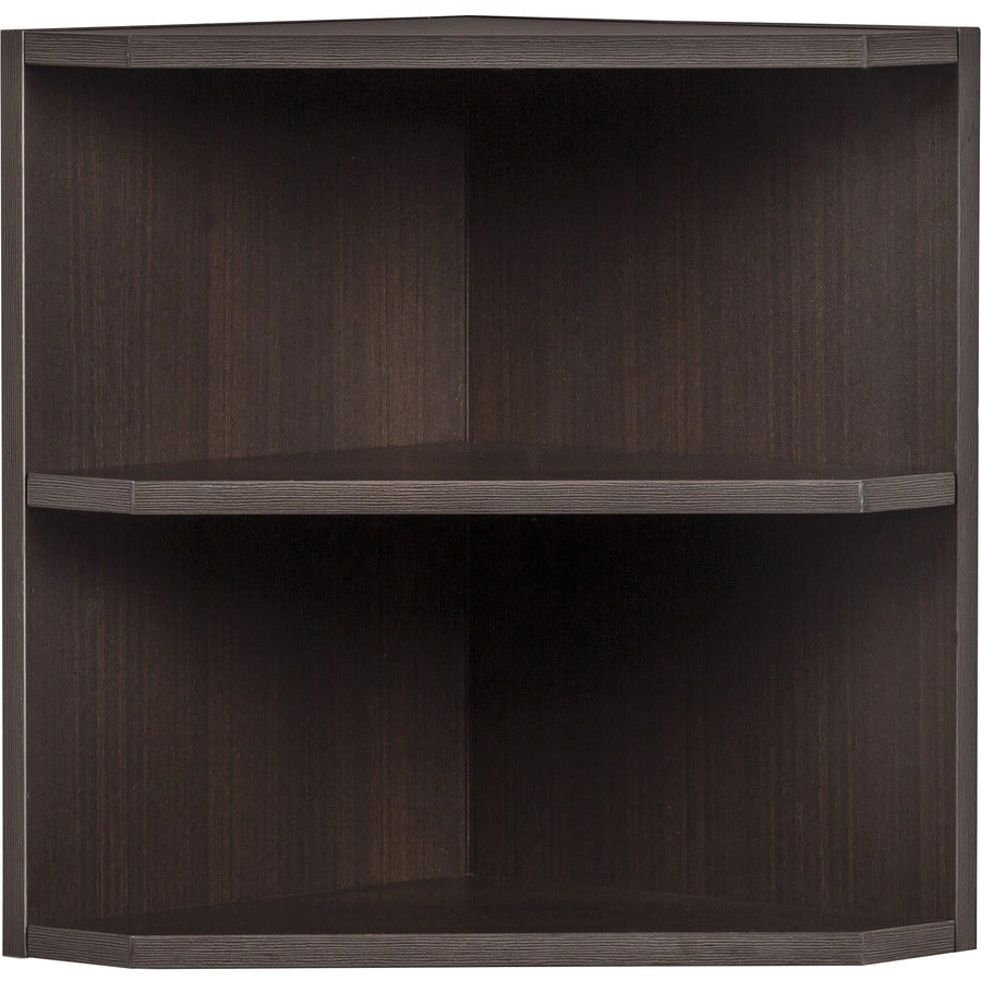 Safco Medina Mocha Laminate Office Unit - 20" Height x 15" Width x 15" Depth - 2 Shelve(s) - Beveled Edge - 1 Each