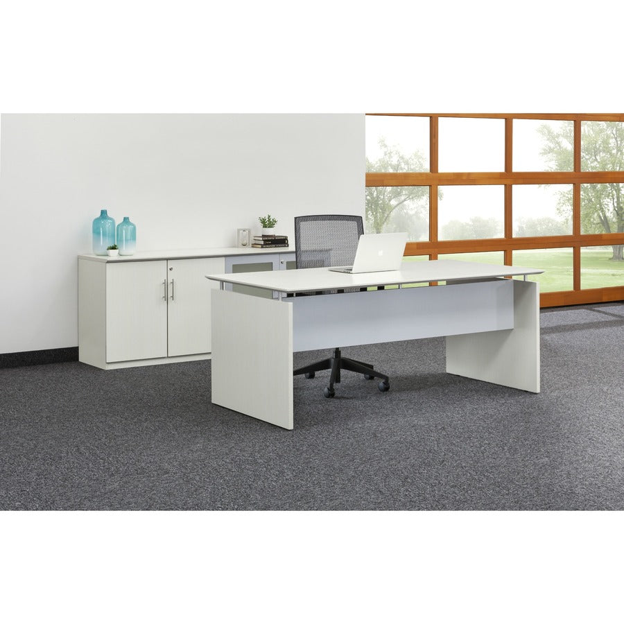 Safco Medina Textured Sea Salt Laminate Unit - 29.5" Height x 63" Width x 36" Depth, 0" Thickness Table Top - Beveled Ed