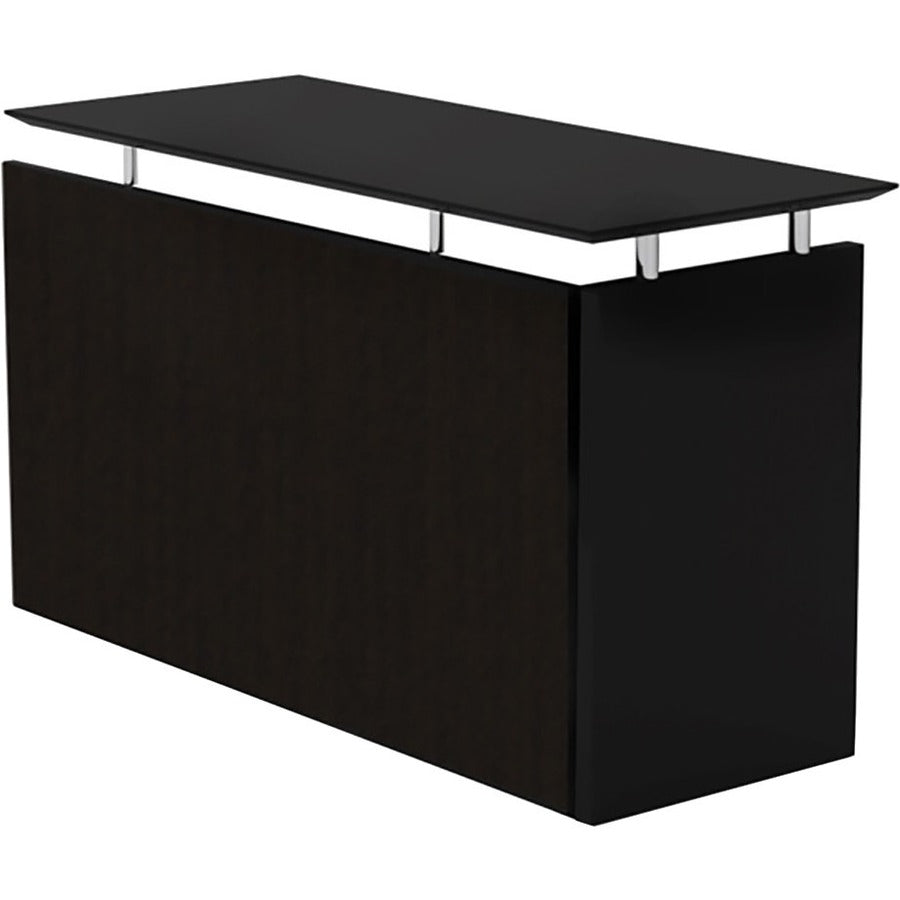 Safco Medina Mocha Laminate Office Unit - 1" Thickness Work Surface, 29.5" Height x 48.5" Width x 20" Depth Return, 0" T