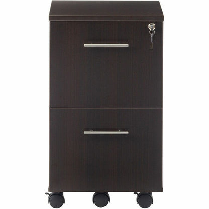 Safco Medina Laminate Mobile File/File Pedestal - 26.8" Height x 15.5" Width x 18" Depth - Total Drawer(s): 2 - Single P