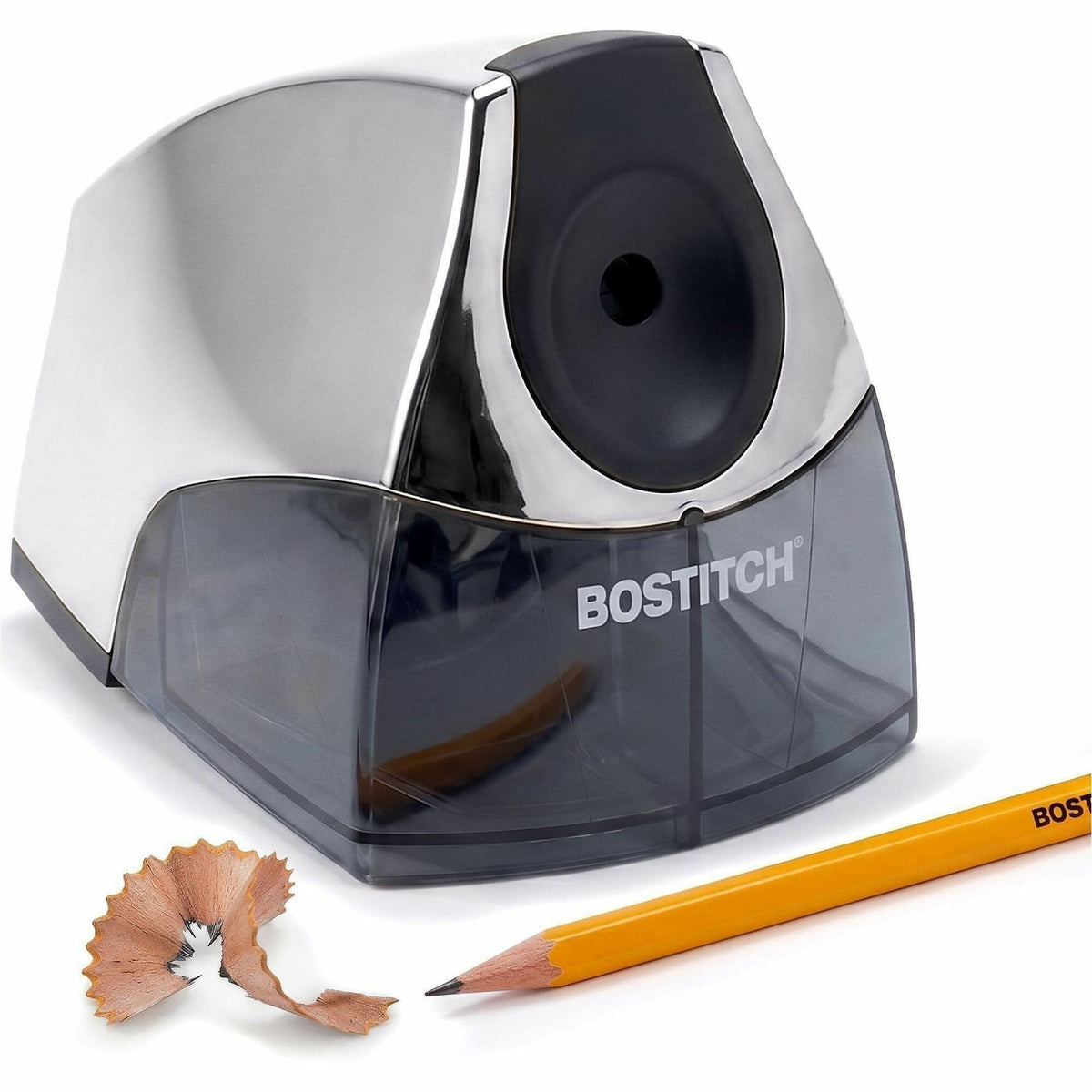 Bostitch Personal Electric Pencil Sharpener - 4" Width x 8.3" Depth - Gray - 1 Each