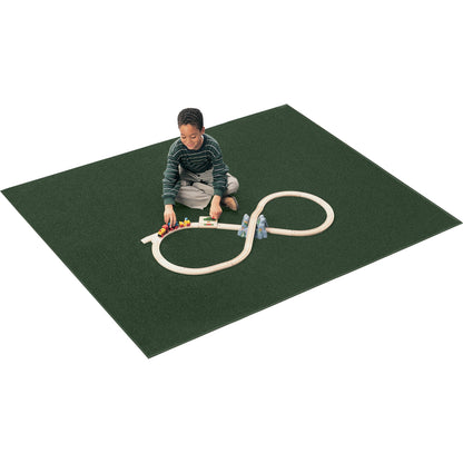 Carpets for Kids® Solid Color Mt. St. Helens Carpet Rug - Floor Rug - 90" Length x 12 ft Width - Rectangle - Emerald - N