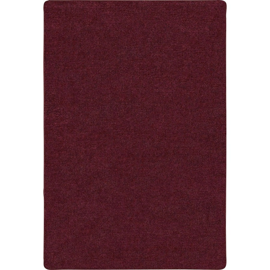 Carpets for Kids® Solid Color Mt. St. Helens Carpet Rug - Floor Rug - 90" Length x 12 ft Width - Rectangle - Cranberry -