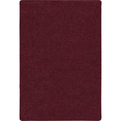 Carpets for Kids® Solid Color Mt. St. Helens Carpet Rug - Floor Rug - 90" Length x 12 ft Width - Rectangle - Cranberry -
