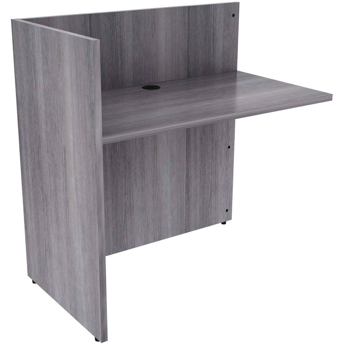 Lorell Essentials Series Reception Return - 1" Thickness Top, 41.5" Height x 42" Width x 24" Depth - Material: Laminate 