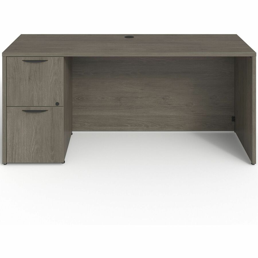 Lorell Prominence 2.0 Left-Pedestal Credenza - Rectangle - 29" Height x 66" Width x 24" Depth, 1" Thickness Top - Total 