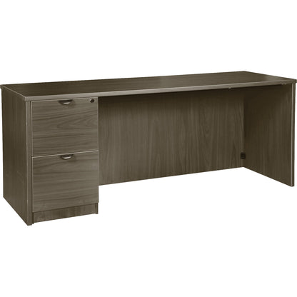 Lorell Prominence 2.0 Left-Pedestal Credenza - Rectangle - 29" Height x 66" Width x 24" Depth, 1" Thickness Top - Total 