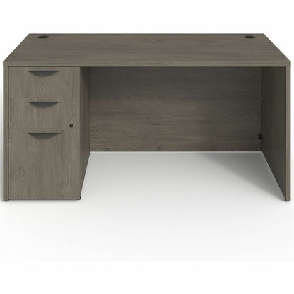 Lorell Prominence 2.0 Left-Pedestal Desk - Rectangle - 29" Height x 60" Width x 30" Depth, 1" Thickness Top - Total Draw