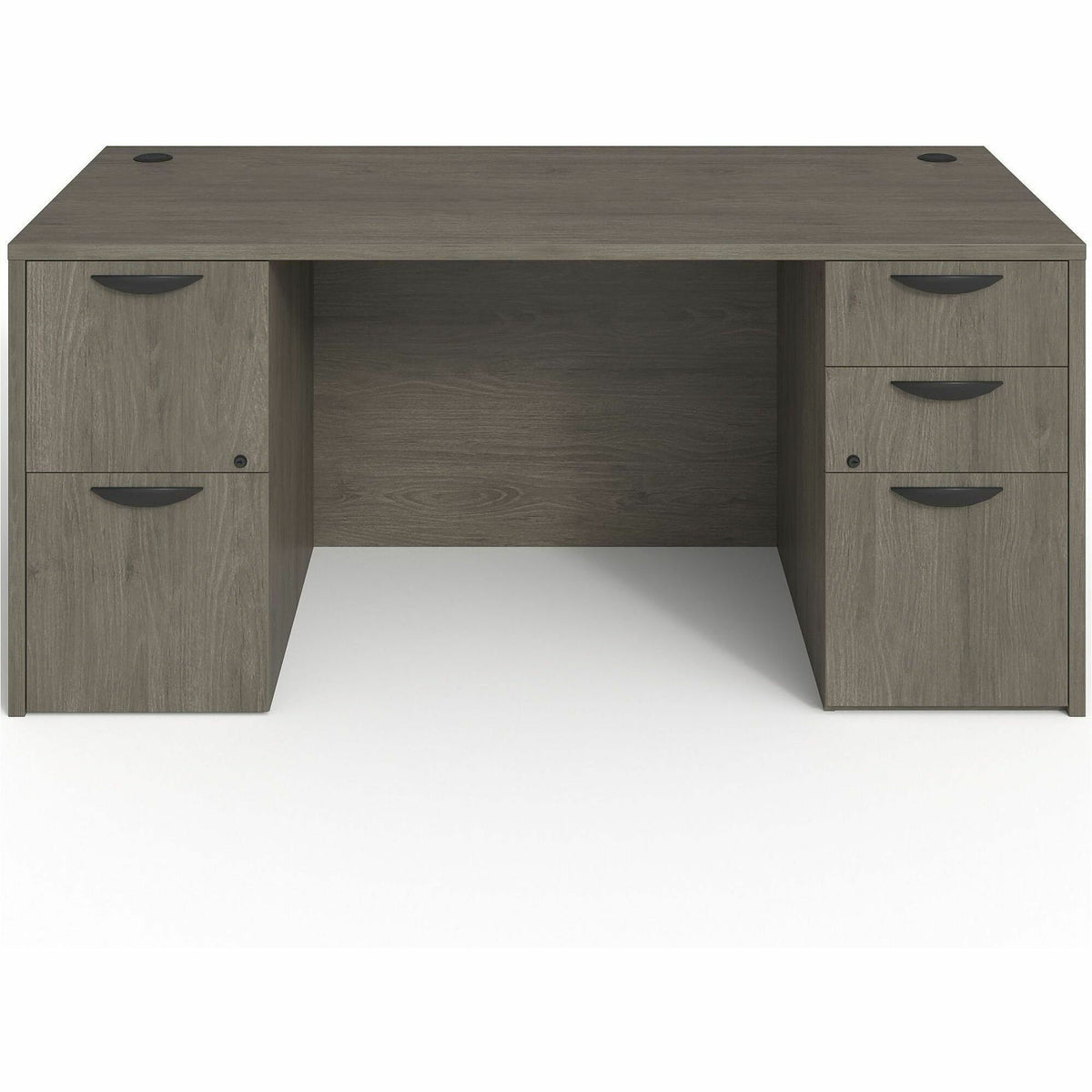 Lorell Prominence 2.0 Double-Pedestal Desk - Rectangle - 29" Height x 66" Width x 30" Depth, 1" Thickness Top - Total Dr