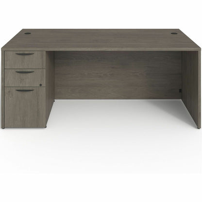 Lorell Prominence 2.0 Left-Pedestal Desk - Rectangle - 29" Height x 72" Width x 36" Depth, 1" Thickness Top - Total Draw