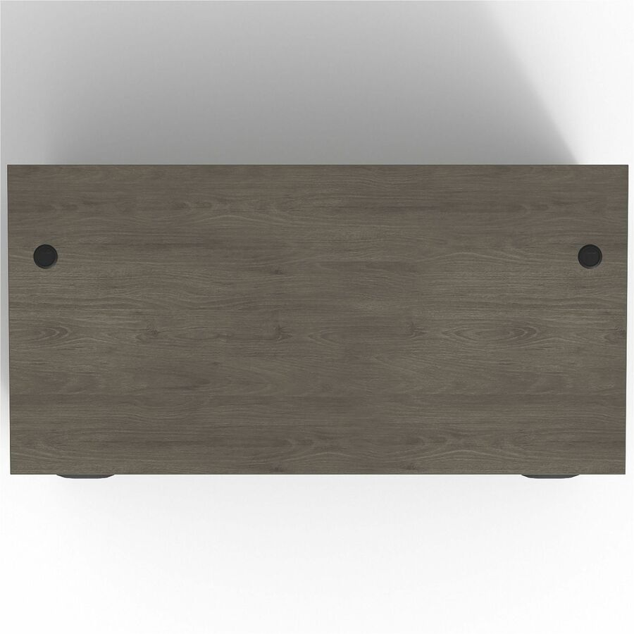 Lorell Prominence 2.0 3/4 Double-Pedestal Desk - Rectangle - 1" Thickness Top, 29" Height x 72" Width x 36" Depth - Tota