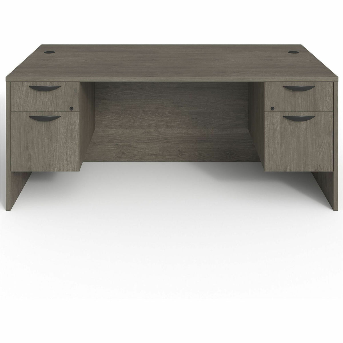 Lorell Prominence 2.0 3/4 Double-Pedestal Desk - Rectangle - 1" Thickness Top, 29" Height x 72" Width x 36" Depth - Tota