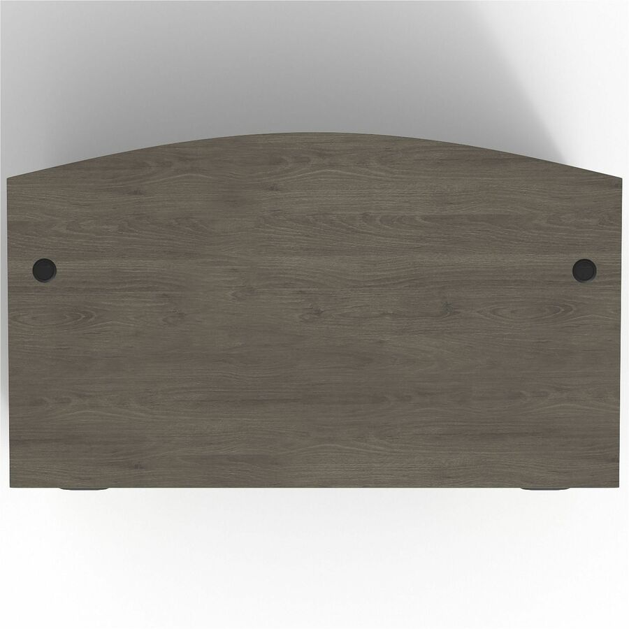 Lorell Prominence 2.0 Bowfront Double-Pedestal Desk - Rectangle - 29" Height x 72" Width x 42" Depth, 1" Thickness Top -