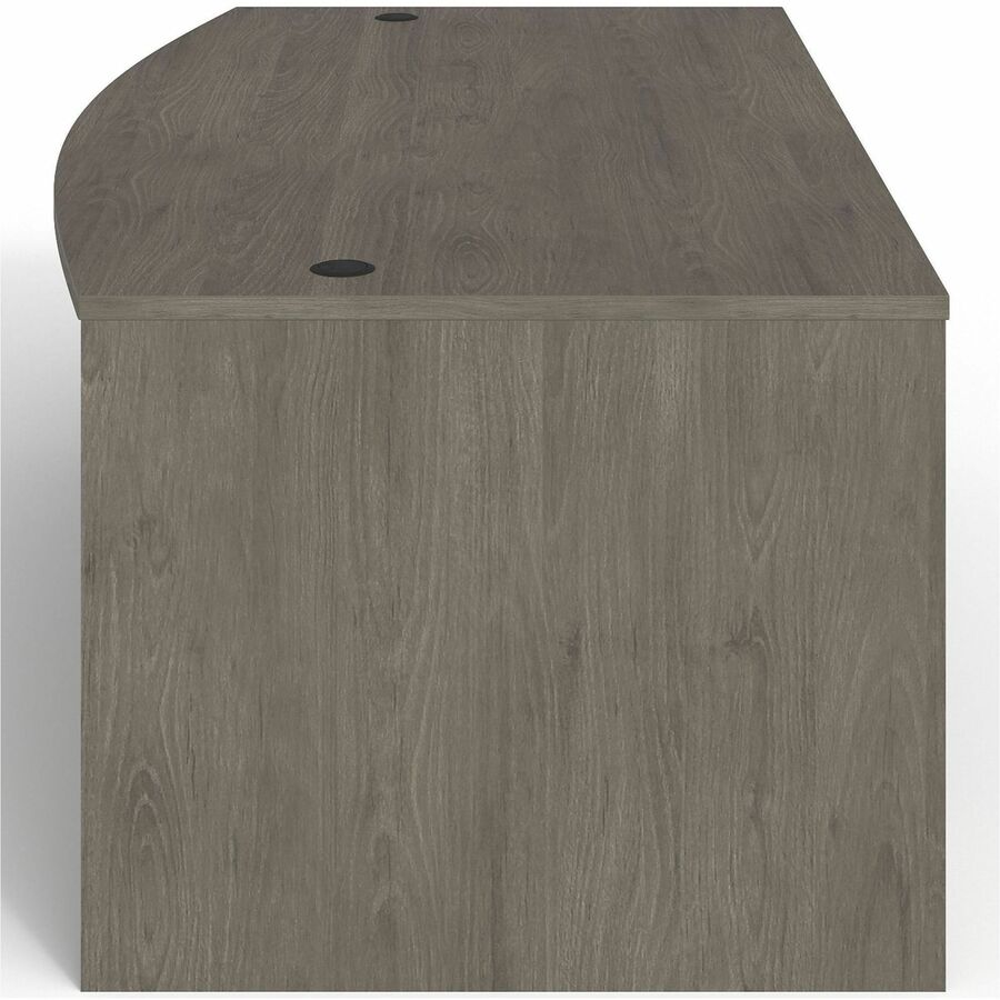 Lorell Prominence 2.0 Bowfront Double-Pedestal Desk - Rectangle - 29" Height x 72" Width x 42" Depth, 1" Thickness Top -
