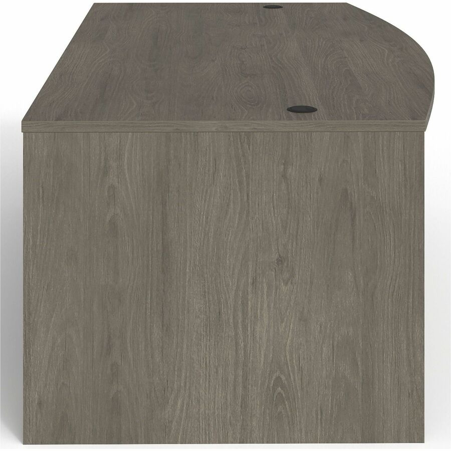 Lorell Prominence 2.0 Bowfront Double-Pedestal Desk - Rectangle - 29" Height x 72" Width x 42" Depth, 1" Thickness Top -