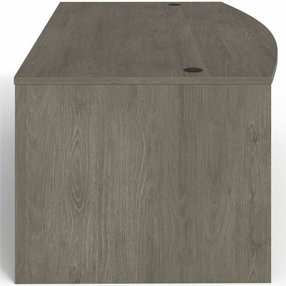 Lorell Prominence 2.0 Bowfront Right-Pedestal Desk - Rectangle - 29" Height x 72" Width x 42" Depth, 1" Thickness Top - 