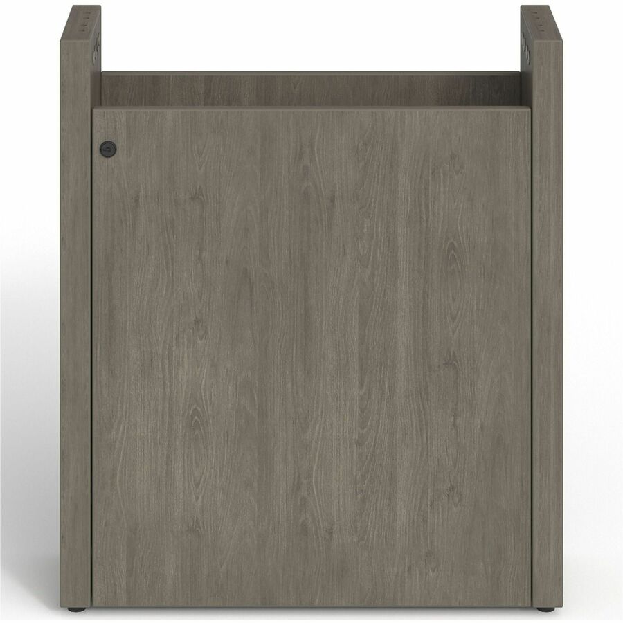 Lorell Prominence 2.0 Modular Table Base with Door - 28" Height x 24" Width x 8" Depth - Material: Particleboard - Finis