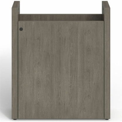 Lorell Prominence 2.0 Modular Table Base with Door - 28" Height x 24" Width x 8" Depth - Material: Particleboard - Finis