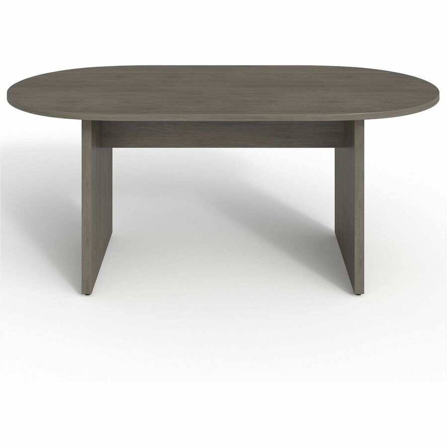 Lorell Prominence 2.0 Racetrack Conference Table - Oval - 29" Height x 72" Width x 36" Depth, 1" Thickness Top - Materia