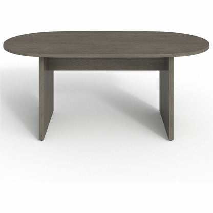 Lorell Prominence 2.0 Racetrack Conference Table - Oval - 29" Height x 72" Width x 36" Depth, 1" Thickness Top - Materia