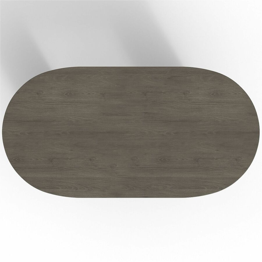 Lorell Prominence 2.0 Racetrack Conference Table - Oval - 29" Height x 72" Width x 36" Depth, 1" Thickness Top - Materia