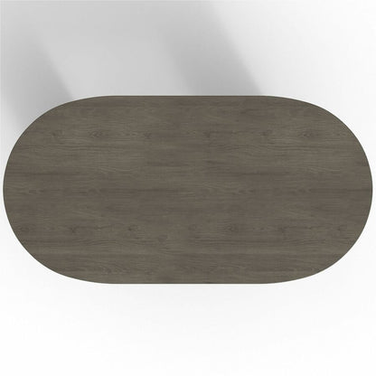 Lorell Prominence 2.0 Racetrack Conference Table - Oval - 29" Height x 72" Width x 36" Depth, 1" Thickness Top - Materia