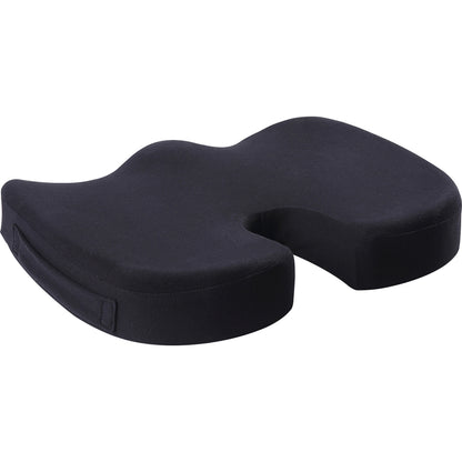 Lorell Butterfly-Shaped Seat Cushion - 17.50" x 15.50" - Fabric, Memory Foam, Silicone - Butterfly - 1 Each