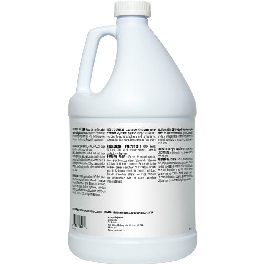 Genuine Joe Ultra Mild Foaming Skin Cleanser - Fresh Scent - 1 gal - Hand, Skin - Moisturizing - Pink - Anti-irritant, N