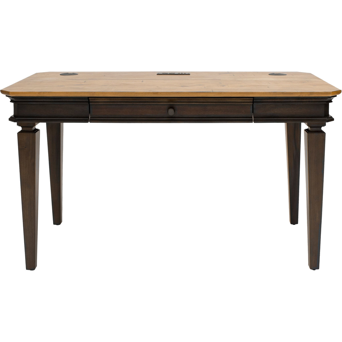 Martin Sonoma Writing Desk - Rectangle - 30" Height x 54" Width x 28" Depth - Material: Wood Veneer - Finish: Dark Roast
