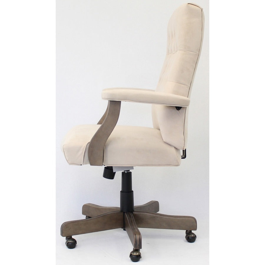Boss Executive Commercial Linen Chair - Champagne Seat Color - Velvet, Linen Seat Material - Champagne Back Color - 1 Ea