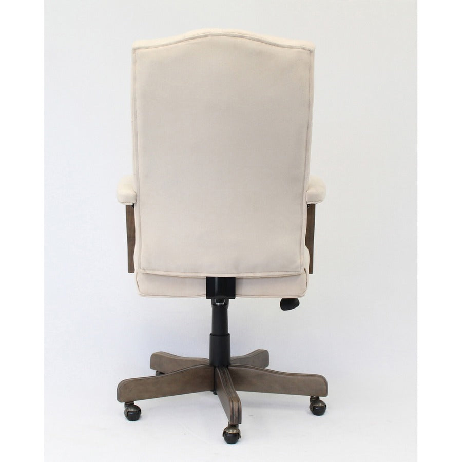 Boss Executive Commercial Linen Chair - Champagne Seat Color - Velvet, Linen Seat Material - Champagne Back Color - 1 Ea