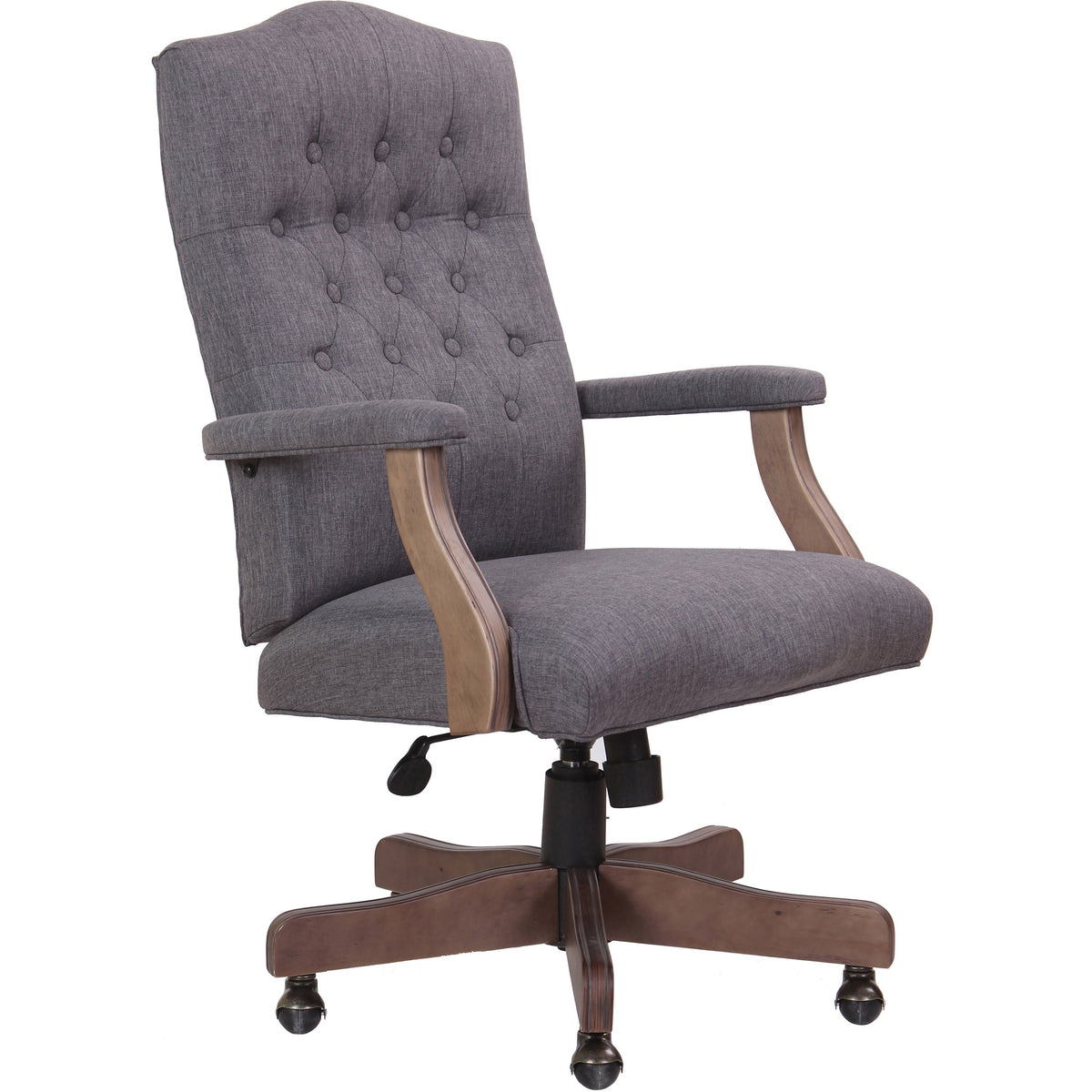 Boss Executive Commercial Linen Chair - Slate Gray Seat Color - Linen Seat Material - Slate Gray Back Color - Linen Back
