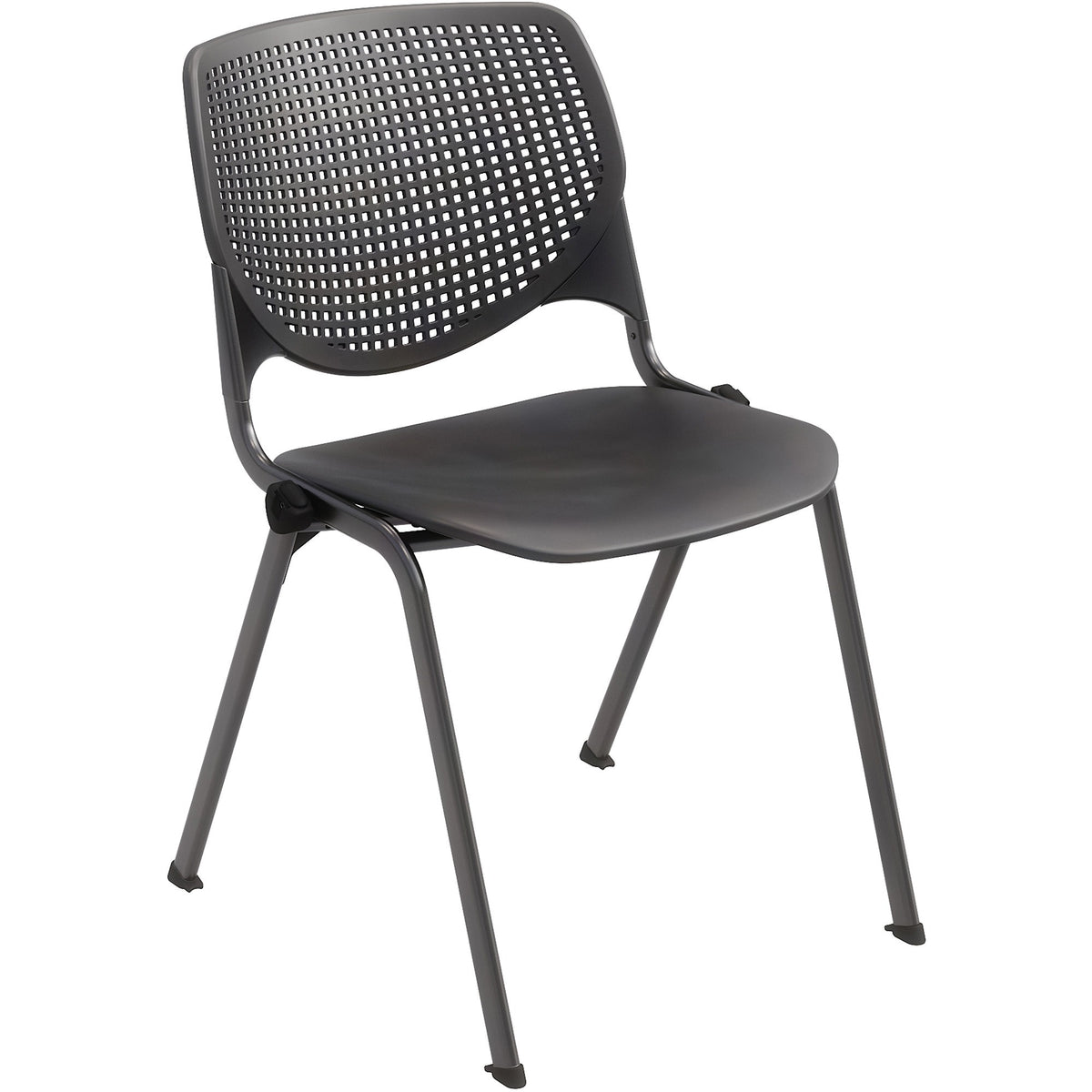 KFI Stacking Chair - Black Seat Color - Polypropylene Seat Material - Black Back Color - Polypropylene Back Material - S