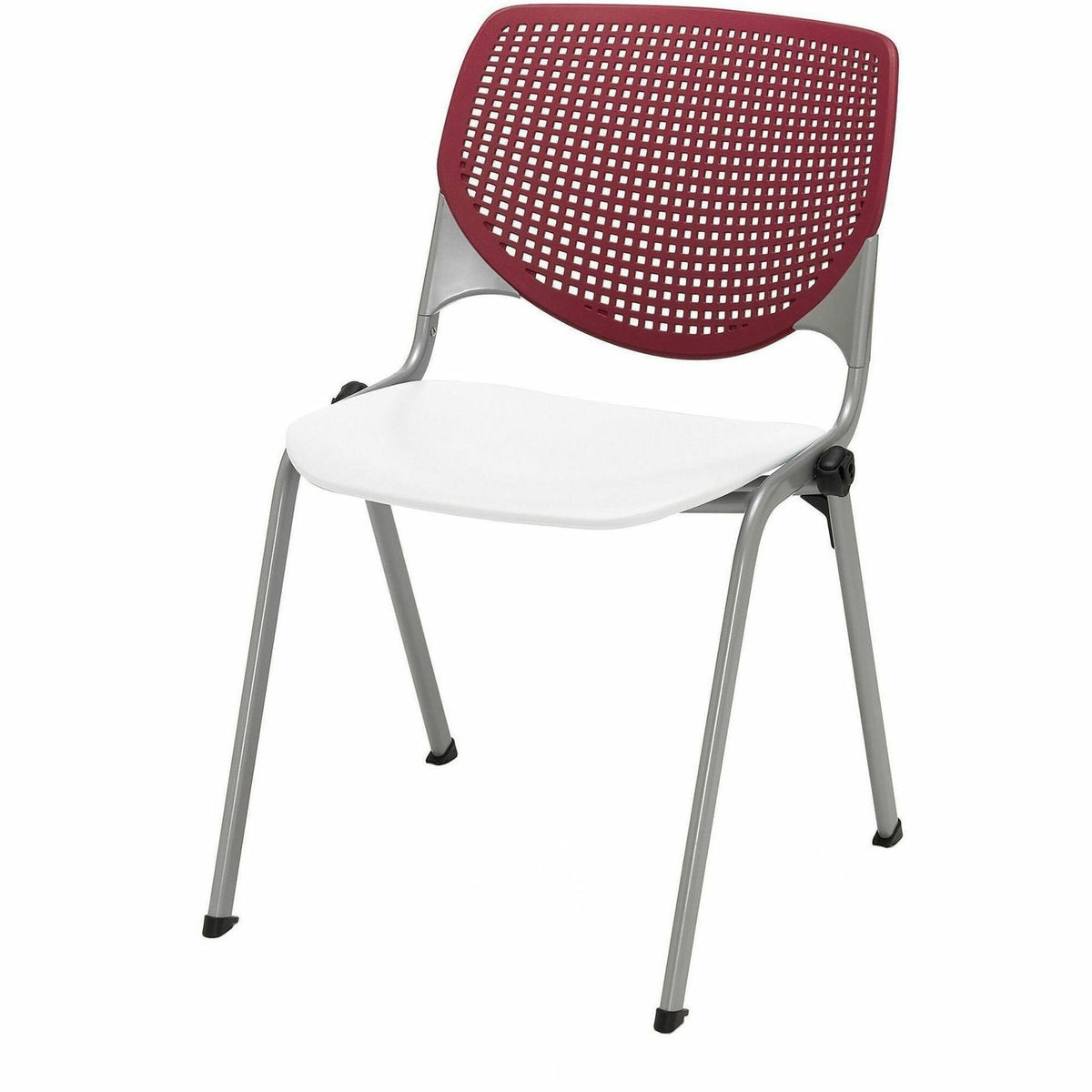 KFI Stacking Chair - Polypropylene Seat Material - Polypropylene Back Material - Steel Frame Material - Four-legged Base