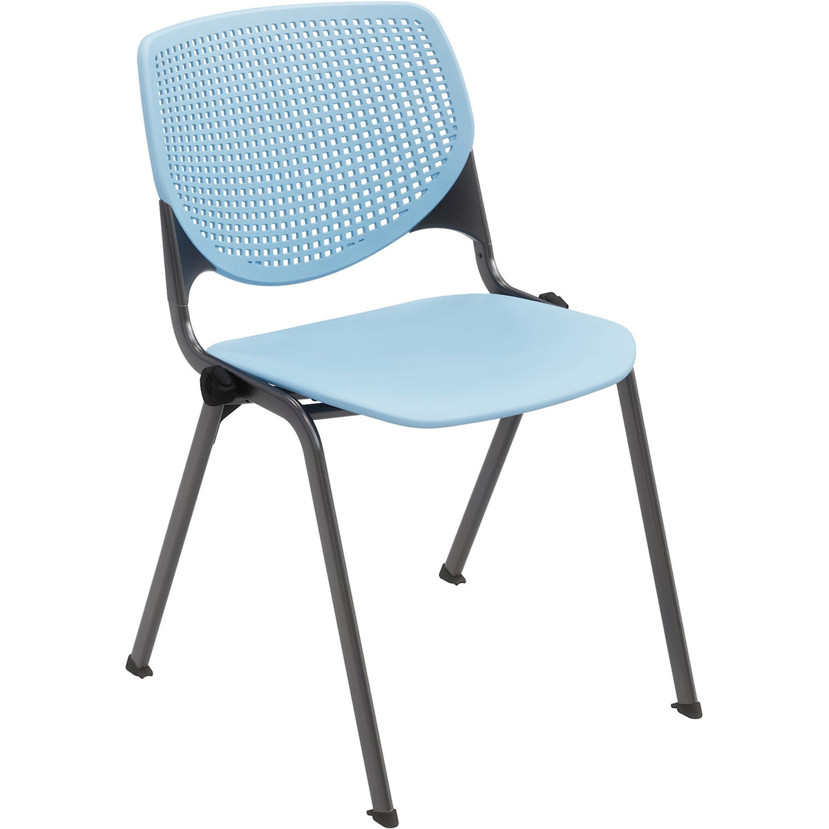 KFI Stacking Chair - Sky Blue Seat Color - Polypropylene Seat Material - Sky Blue Back Color - Polypropylene Back Materi