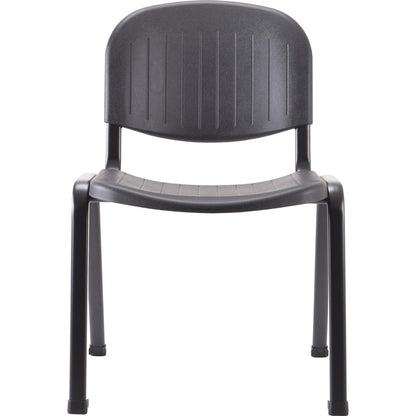 Lorell Low-Back Stack Chairs - Polypropylene Seat Material - Polypropylene Back Material - Low Back - Four-legged Base -