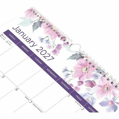 Brownline Desk Pad Calendar - Medium - Regular - Monthly - January 2027 to December 2027 - White Sheet - Desk Pad - 17" 