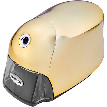 Bostitch QuietSharp Executive Pencil Sharpener - 4" Width x 7.5" Depth - Gold - 1 Each