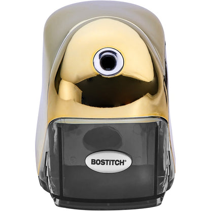 Bostitch QuietSharp Executive Pencil Sharpener - 4" Width x 7.5" Depth - Gold - 1 Each